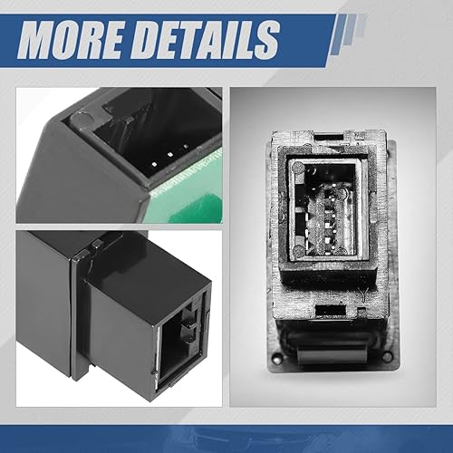 Miniatura 6 de Auto Dynasty Interruptor de luz antiniebla para montaje en tablero delantero con arnés de cableado compatible con Nissan Sentra Pathfinder Rogue