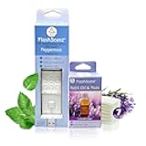 FlashScent™ USB Aromatherapy Bundle - for Car, Office, Home, and Travel - Includes 1 Pearl White Peppermint Oil Diffuser Kit, 1 Lavender FlashScent Essential Oil, and 7 Refill Pads