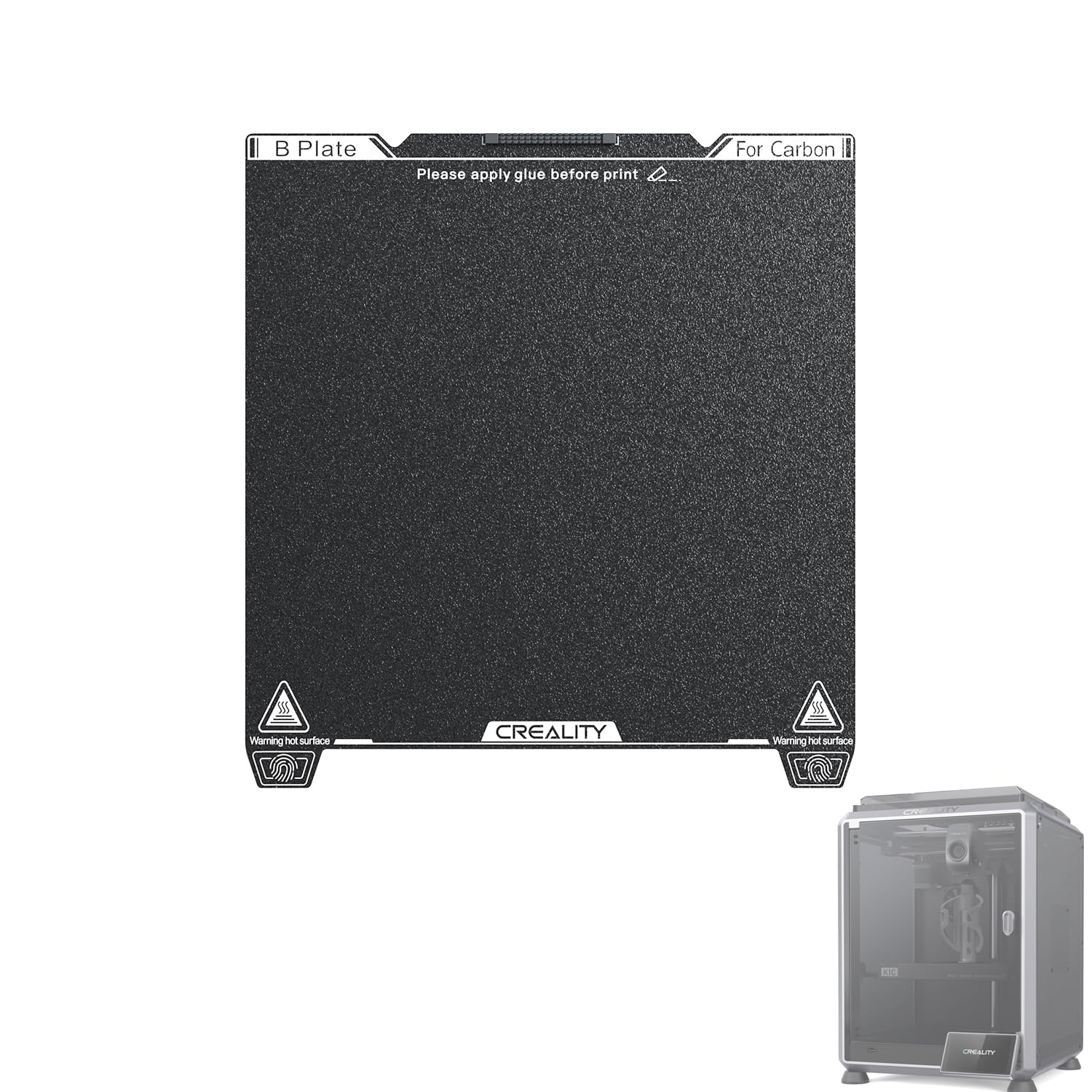 Creality Upgrade K1C つや消しPEI ビルドプレートキット(235 * 235mm)、ソフトマグネットステッカーなし、ワイプノズルデザイン、耐摩耗性と高温、K1C用3Dプリンタープラットフォーム