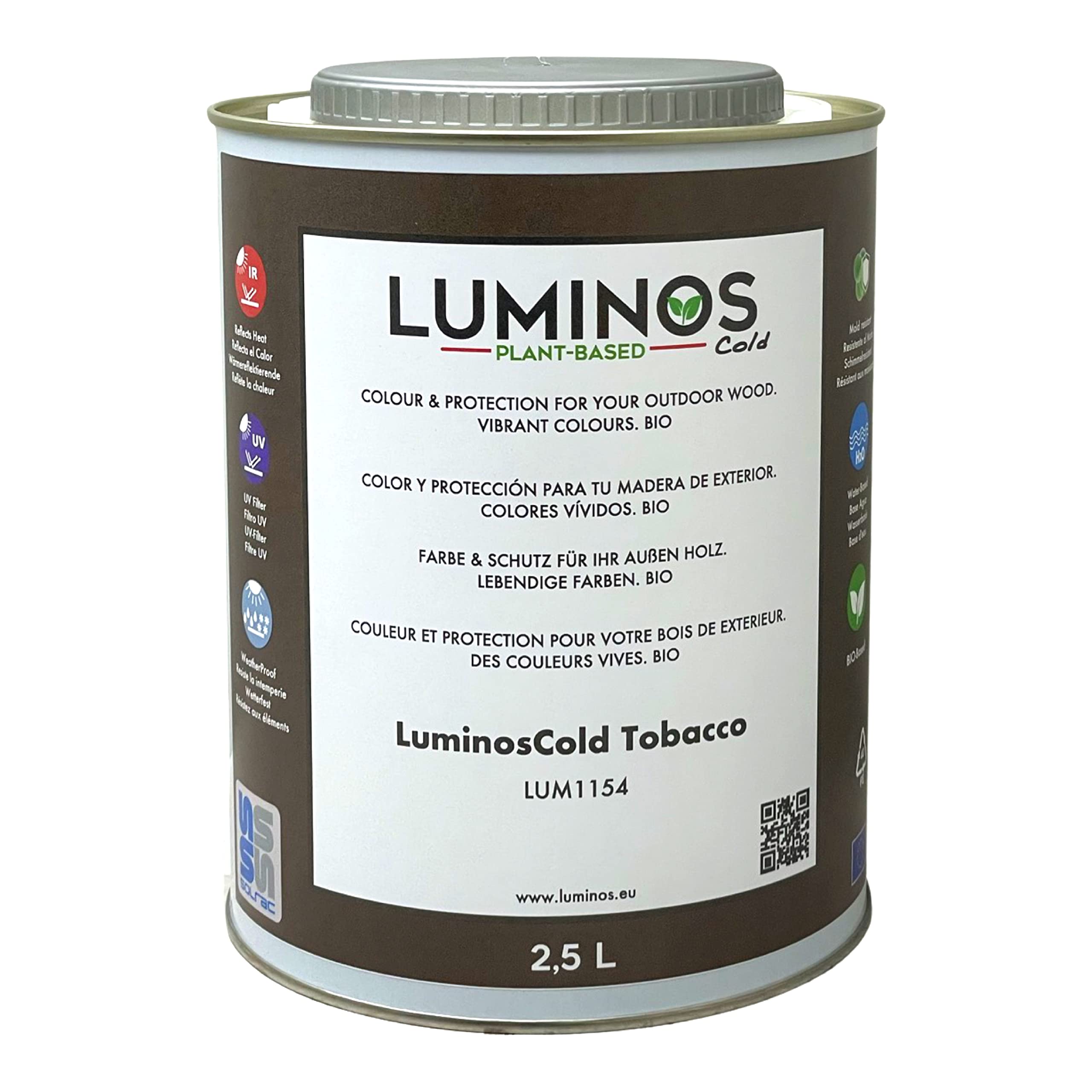 Lasure bois extérieur biosourcée haute résistance - Luminos Cold
