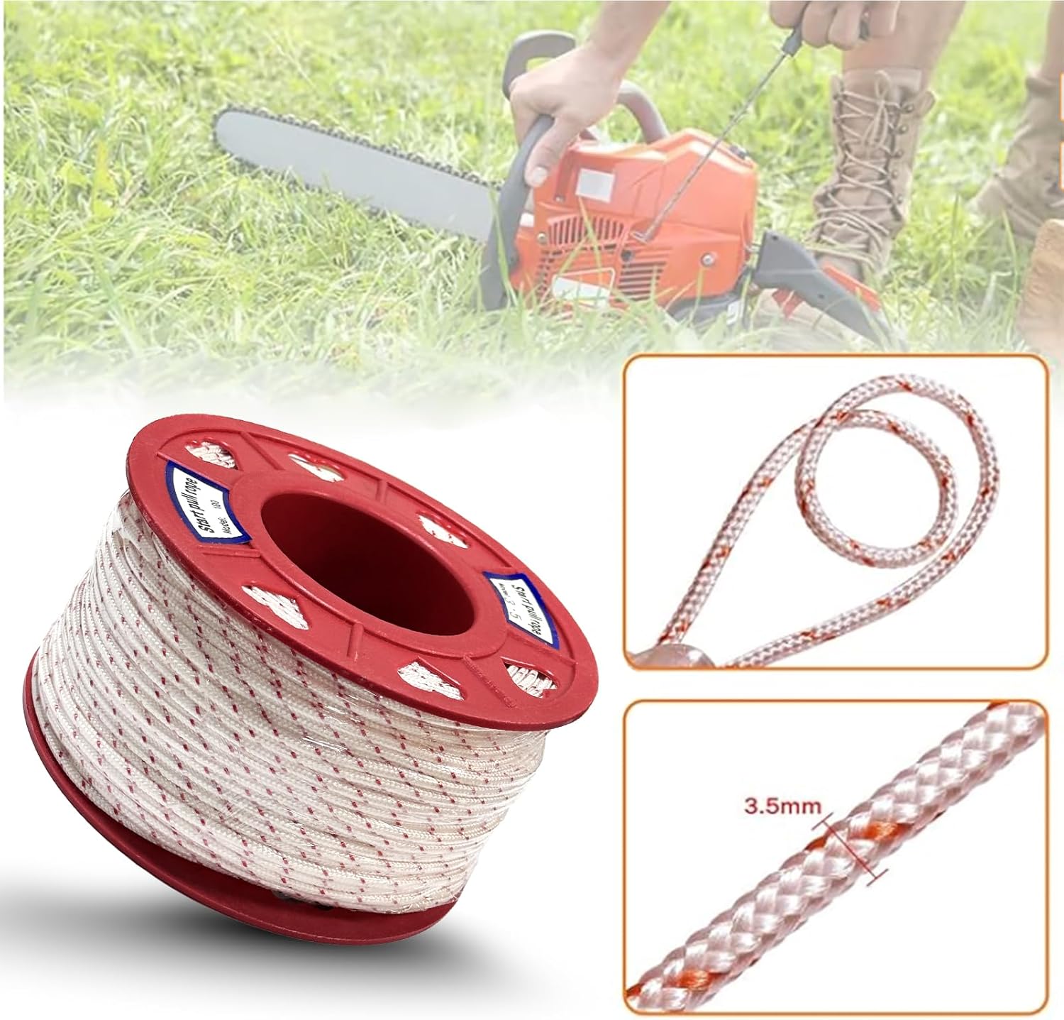 3mm x 100m Starter Rope Bulk Roll view 3