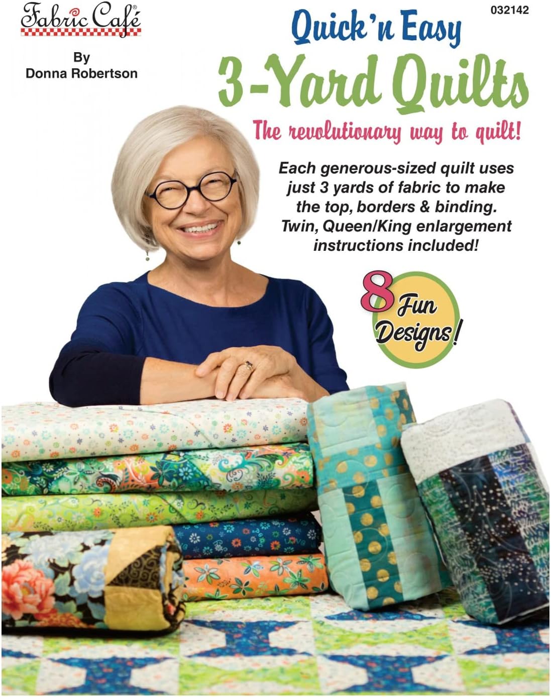 Fiber Café Quick and Easy 3-Yard Quilts Pattern, Brown