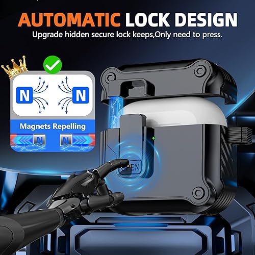 Miniatura 3 de Inesore Funda compatible con AirPods de 4 generación, con kit de limpieza, interruptor a presión automático seguro para los nuevos Airpods 4