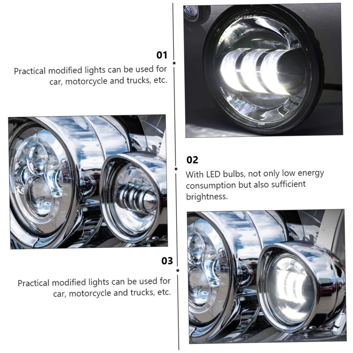 Faro LED Redondo de 4, 5 Pulgadas, 30w, 3000lm, 1 Par