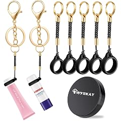 HEYSKAY Lip Balm Holder Lipgloss Holder Keychain Cap Compatible with Chapstick Summer Fridays NIVEA Stocking Stuffers Gifts
