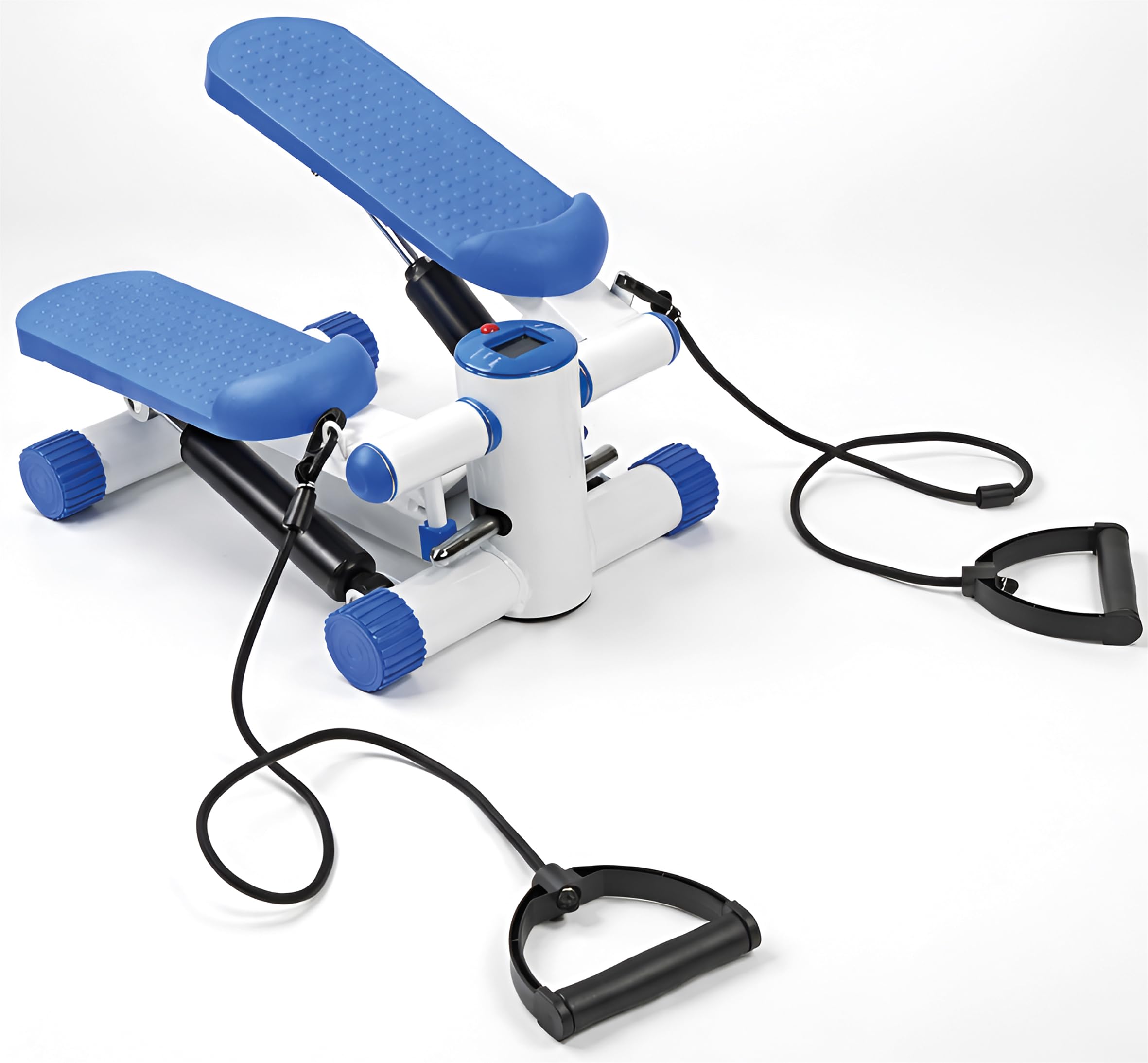 Aidapt Mini Stepper Exercise Machine with Resistance Bands, Compact Home Fitness Stepper for Legs, Hips & Glutes, LED Display, Seated or Standing Workout, Easy Storage