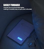 Vista 20 de Coredy Soporte para pasaporte con rastreador Bluetooth, funciona con Apple Find My (solo iOS), cubierta de pasaporte localizada, indicador de sonido