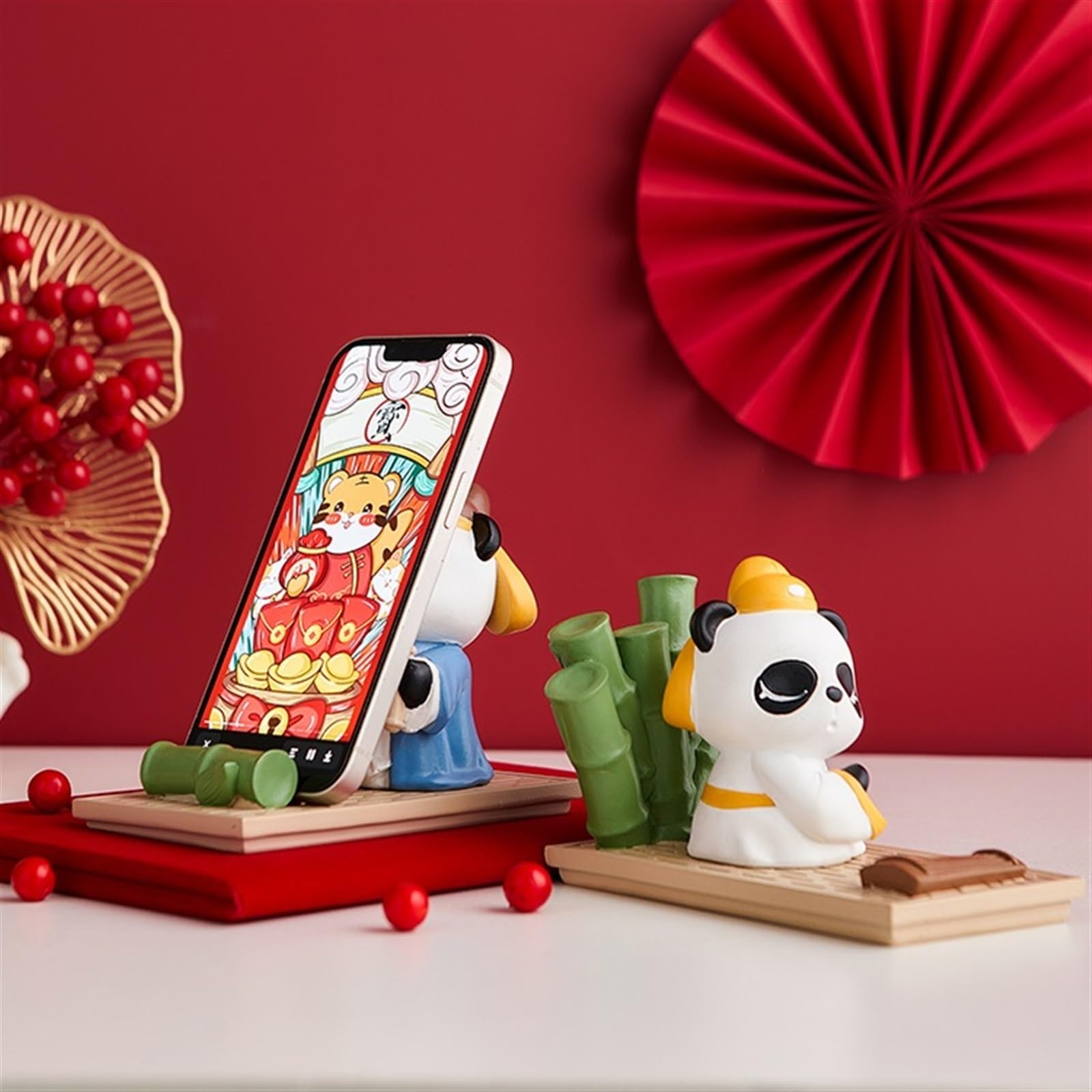 パンダデザイン デスク装飾 Amazon.co.jp: オフィスデスクの装飾 中国風チャイナシックパンダ携帯