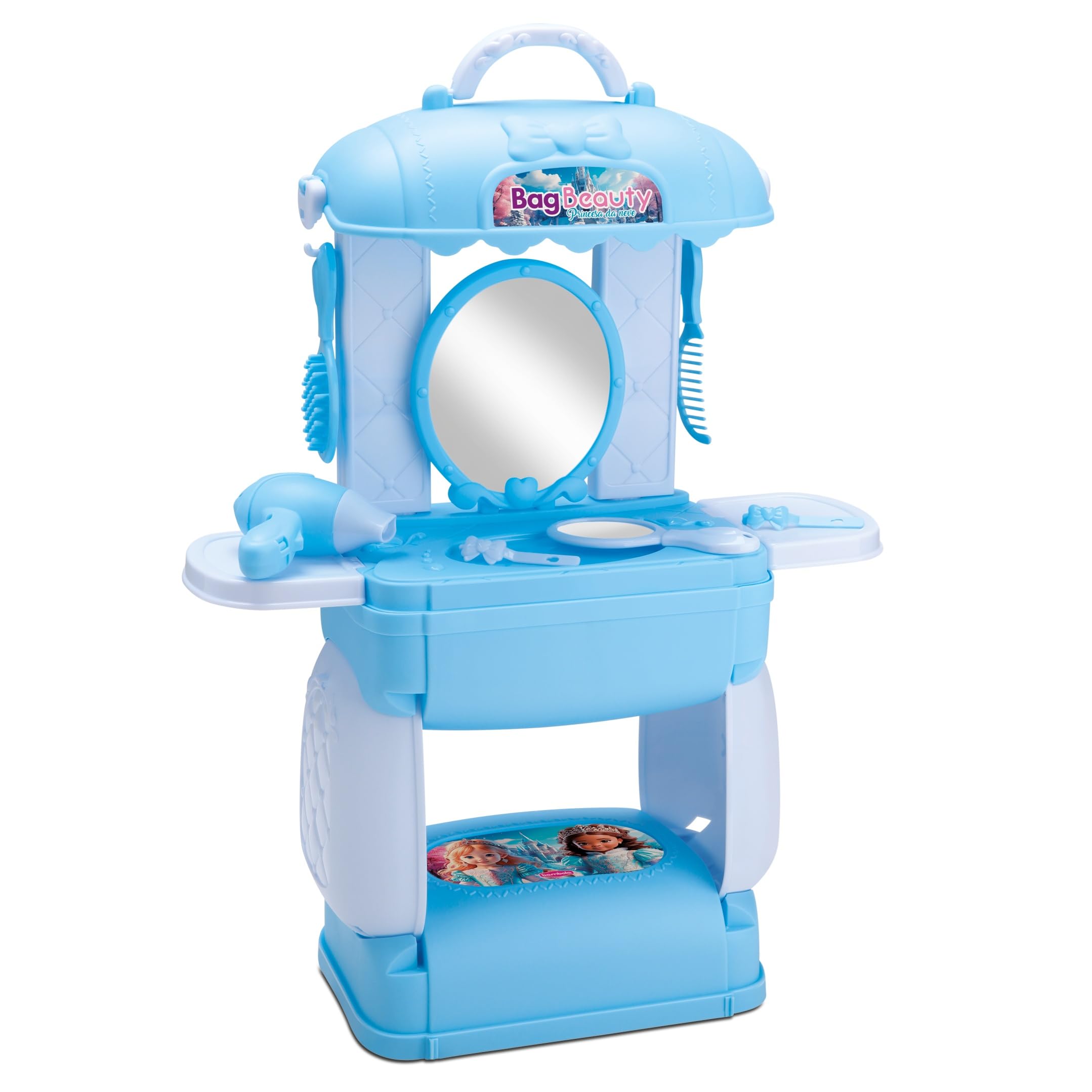 （パピヨン） MEGA BEAUTY 美容器 NURICOSMETICS Bambola Brinquedo Bag Beauty Princesa da Neve 50cm | Amazon.com.br