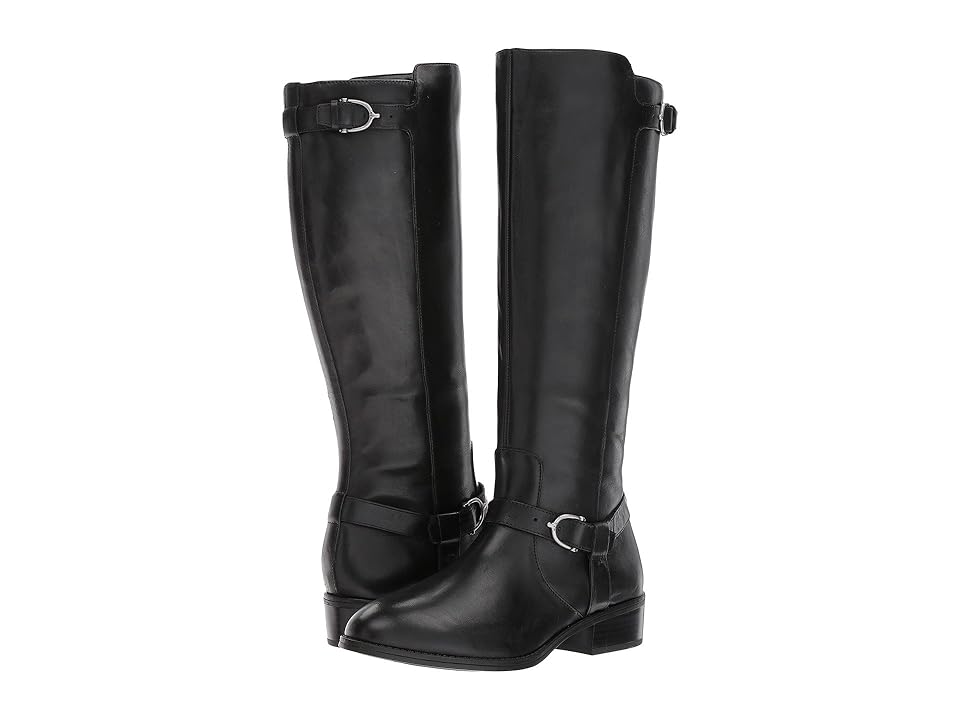 

LAUREN Ralph Lauren Margarite Wide Calf (Black Burnished Calf) Women's Shoes