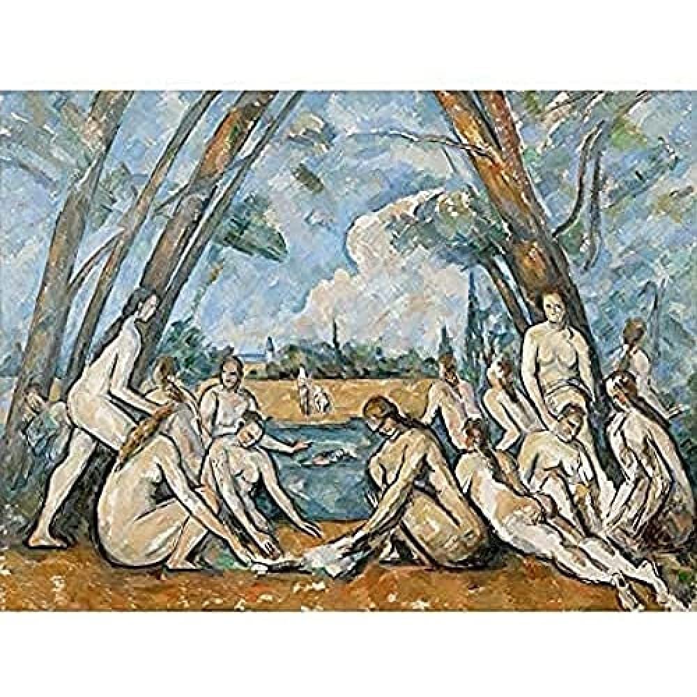 Paul Cezanne French The Large Bathers Art Print Canvas Premium Wall Decor Poster Mural