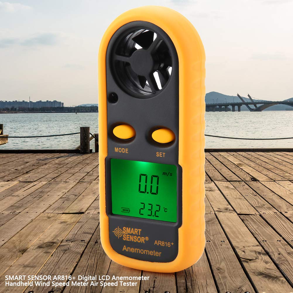 PEAKMETER Anémomètre Portatif, Compteur de Vitesse du Vent CFM, Thermomètre à Air avec Rétroéclairage LCD pour Collecte de Données Météo en Extérieur, Voile, Surf, Pêche PEAKMETER Anémomètre Portatif, Compteur de Vitesse du Vent CFM, Thermomètre à Air avec Rétroéclairage LCD pour Collecte de Données Météo en Extérieur, Voile, Surf, Pêche