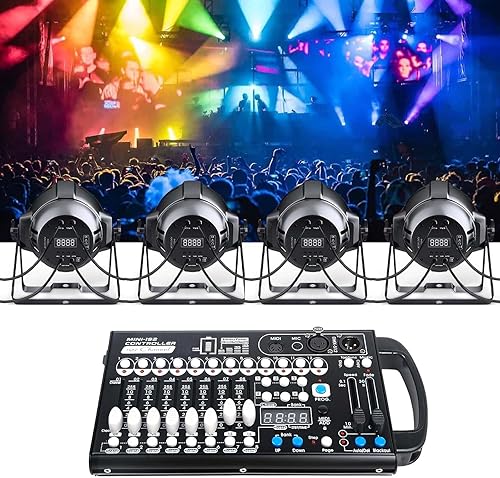 Miniatura 3 de Controlador Dmx de batería con Midi, controlador Dmx portátil para luces de cabeza móvil, consola de iluminación Dmx 192, controlador Dmx512 con