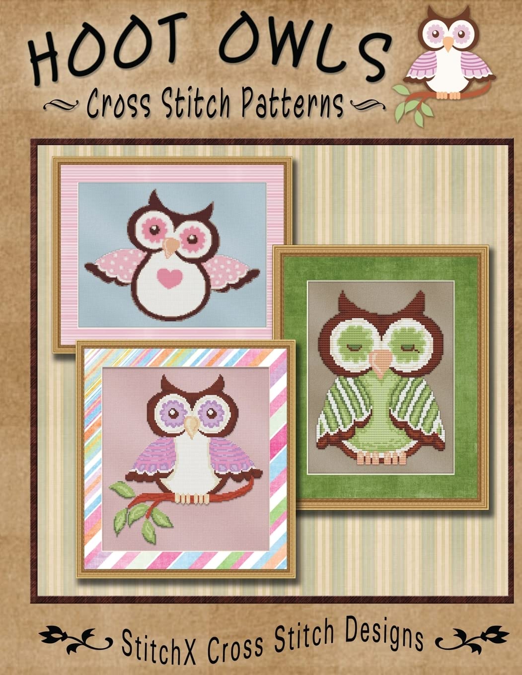 Hoot Owls Cross Stitch Patterns Amazon.co.uk Warrington, Tracy
