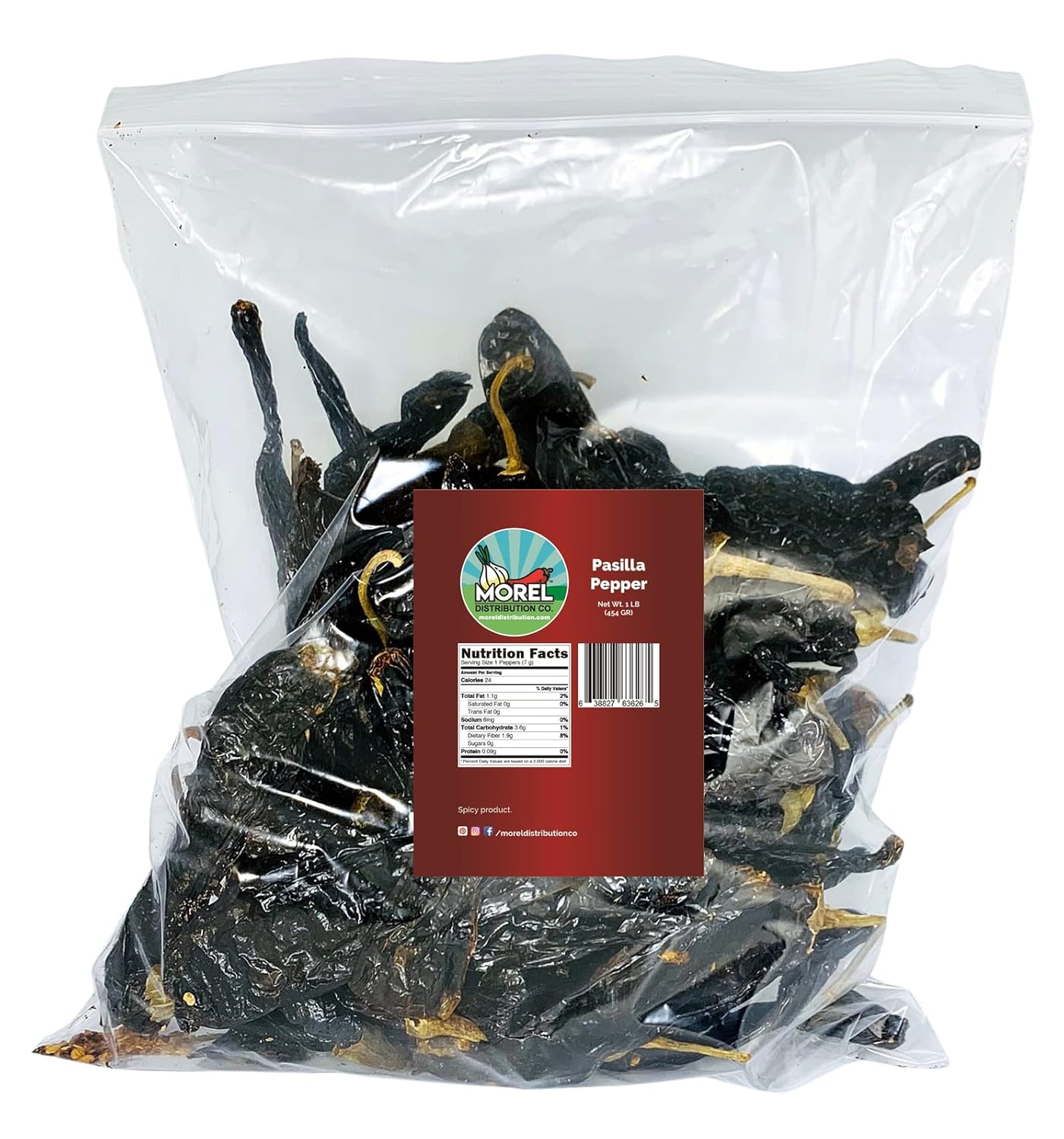 Chile Pasilla Pepper (Pasilla Negro) // Weights: 4 Oz, 8 Oz, 1 Lb, 2 lbs, 5 lbs, and 10 lbs!! (1 lb)