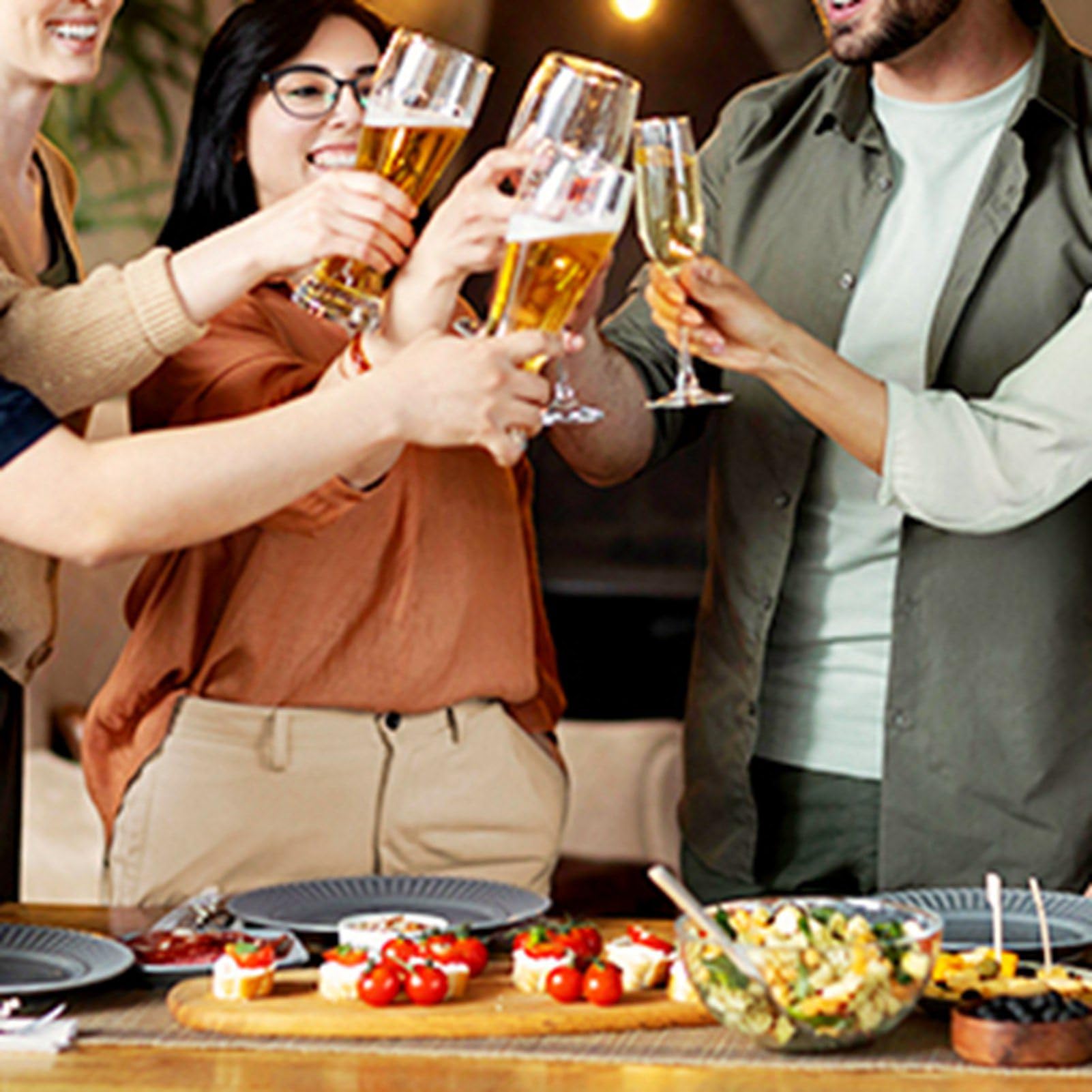 Generic Elegancki Zestaw Zastawy Stołowej, 20-częściowe Sztućce z Motywem Kwiatowym, Można myć w Zmywarce, Srebrne Czarne Sztućce dla Rodziny