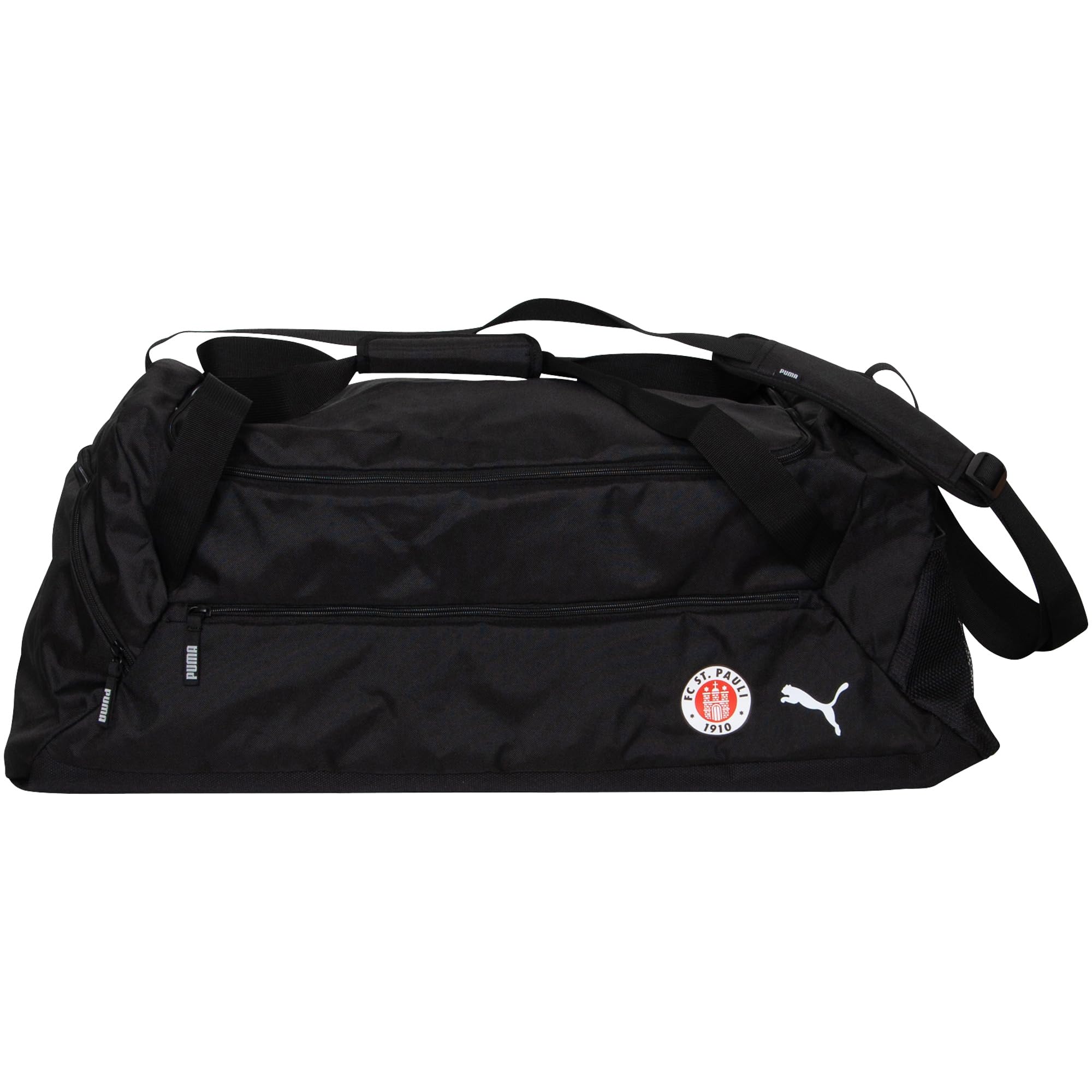 FC St. Pauli Sporttasche – Offizieller Fanartikel – Schwarze Tasche mit Vereinslogo, Bodenfach & 70 L Stauraum