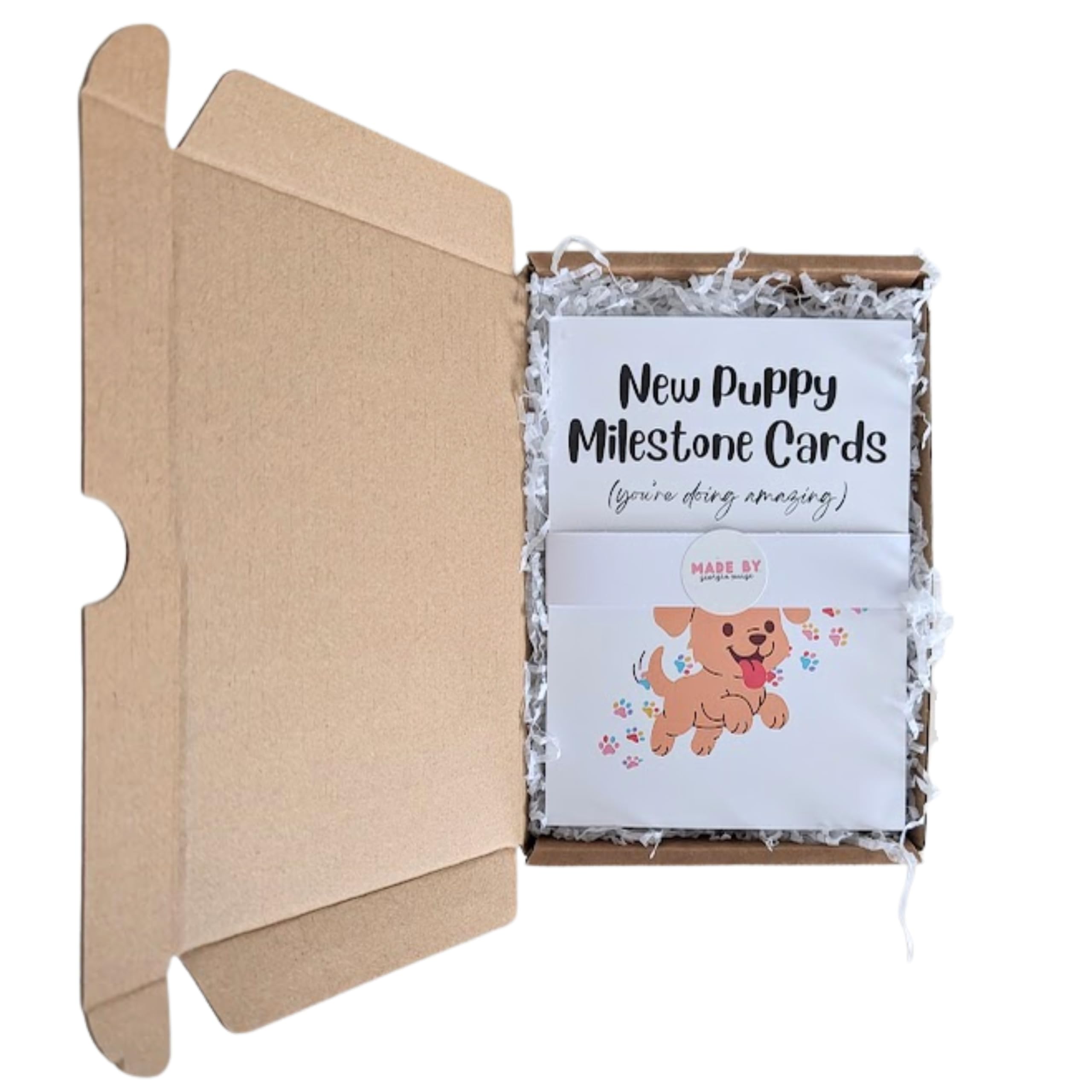 New Puppy Milestone Cards, Achievement Tracking Cards, New Puppy Gifts, Gift for New Puppy, Set of 20 (Presentation Box)