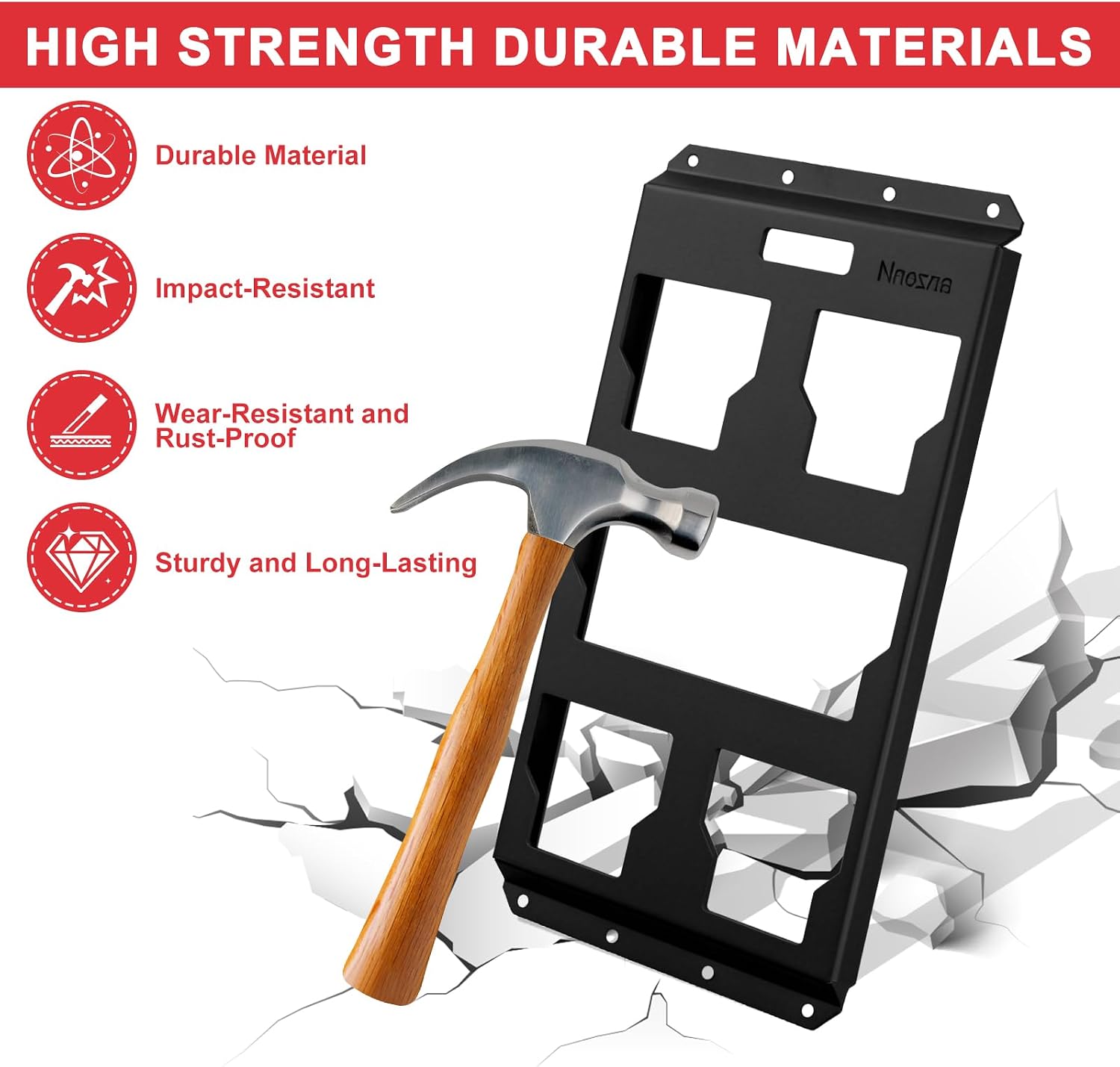 Mounting Plate Half Plate Compatible with Milwaukee Packout Toolbox 48-22-8486- Packout Accessories Storage Setup System Organization 100 Lbs Load Capacity
