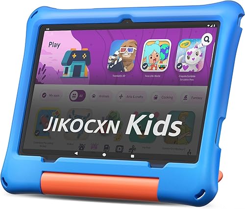 JIKOCXN Tableta para niños, tableta Android para niños de 10 pulgadas Octa-Core con funda, 24 GB de RAM 64 GB ROM 1 TB TF tarjeta expandible para