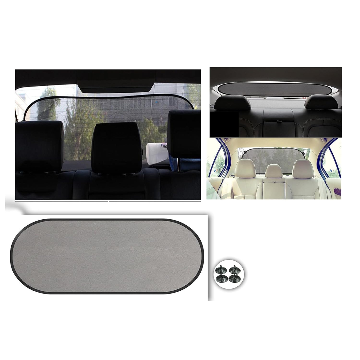 NIKAVI Rear Back Window Sunshade Protection Glare Reduction Shade