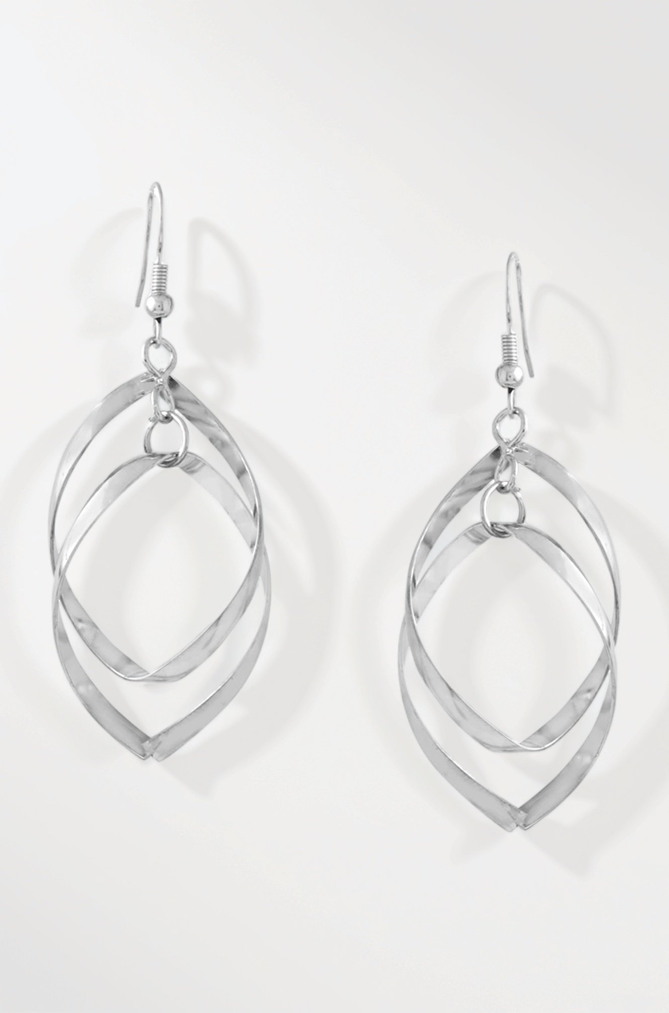 Danglers Earrings for Women | Silver Earrings for Girls | Fashion Women Earrings | Leafy Shaped Long Dangler Earrings | Birthday Gift For Girls Anniversary Gift for Wife