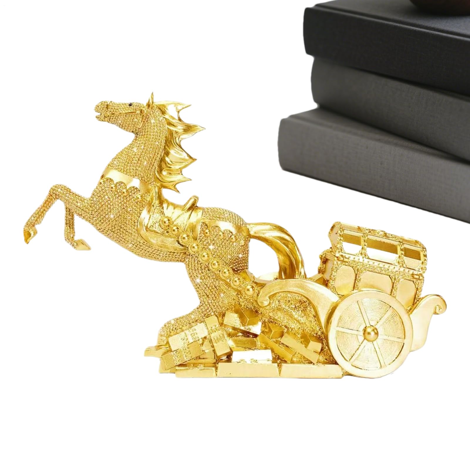 Statuetta Cavallo Lunare Cinese Figurina Ornamento Per Il Capodanno Cinese