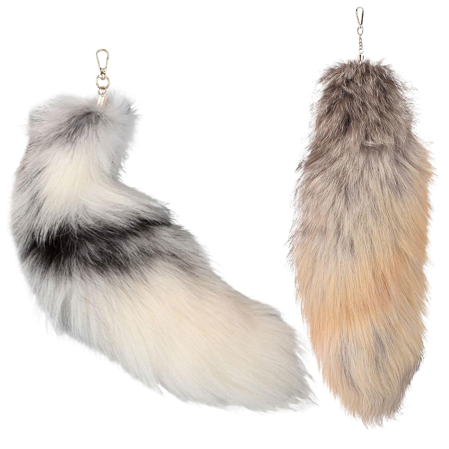 Queue de renard Therian douce et moelleuse pour déguisement Halloween - 8