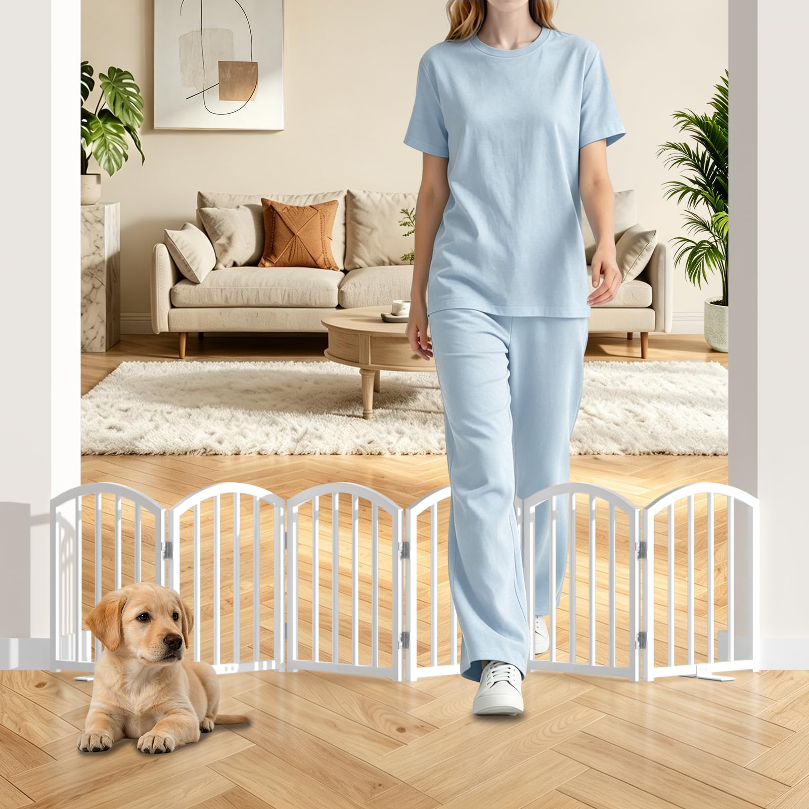 Photo 1 of SNUOWU 16" Freestanding Dog Gate