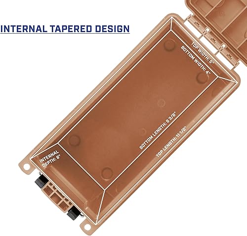 Miniatura 66 de Sheffield 12632 - Caja apilable para munición calibre .30, resiste al agua y al polvo, con cerradura y asa, para equipo de caza, suministros