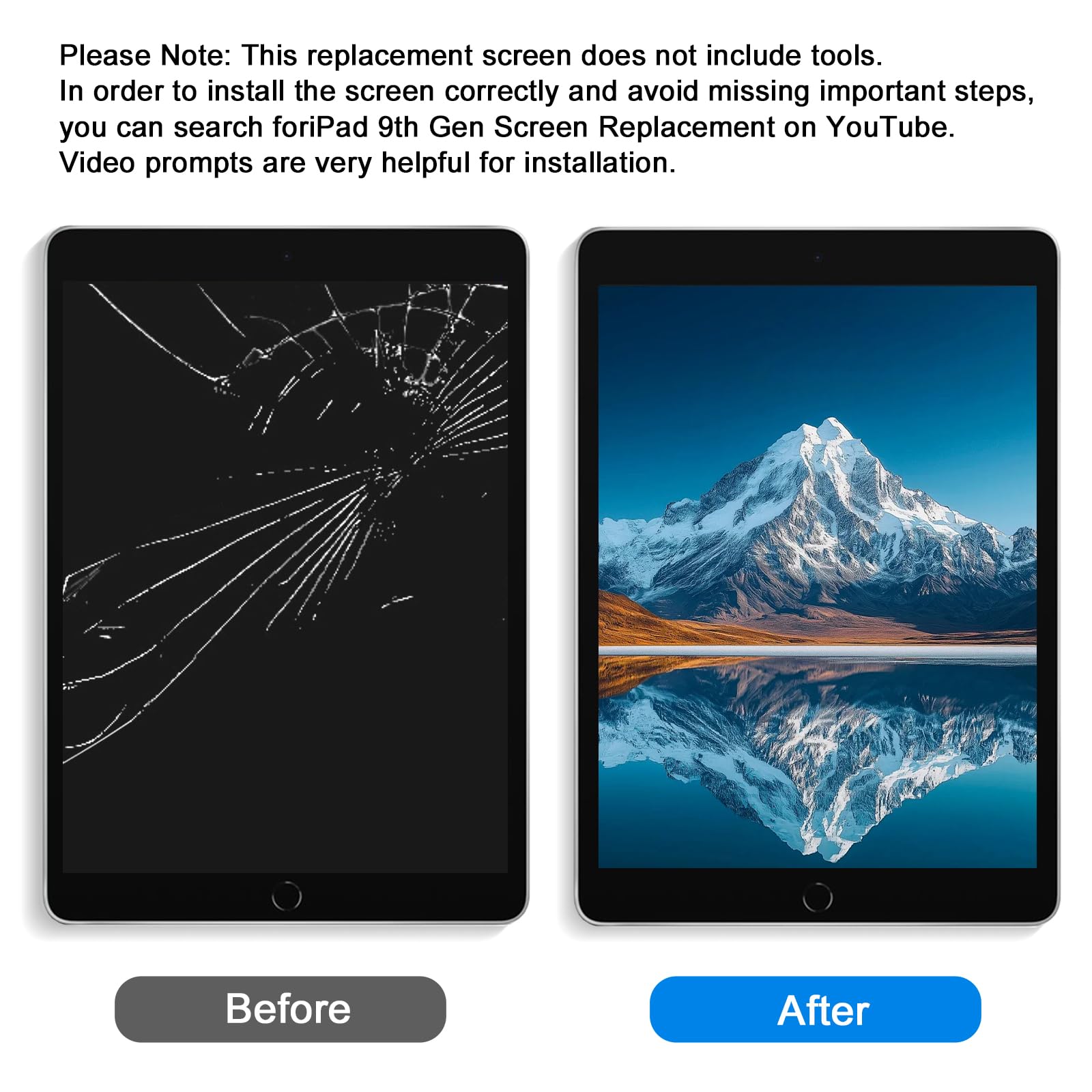 Amazon.co.jp: iPad 第9世代 (9 Gen 2021) 画面交換用デジタイザー