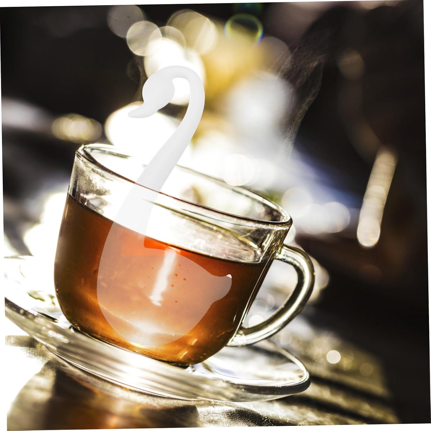 10pcs Swan Shaped Tea Infusers Tea Strainers for Loose Leaf Material for Home Office and