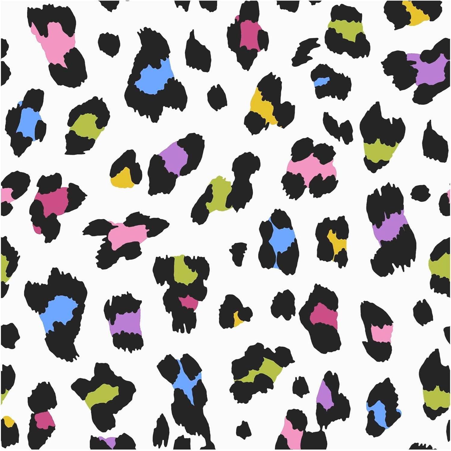 Envy Big Cat Tutti Fruiti Removable Wallpaper, Multicolor