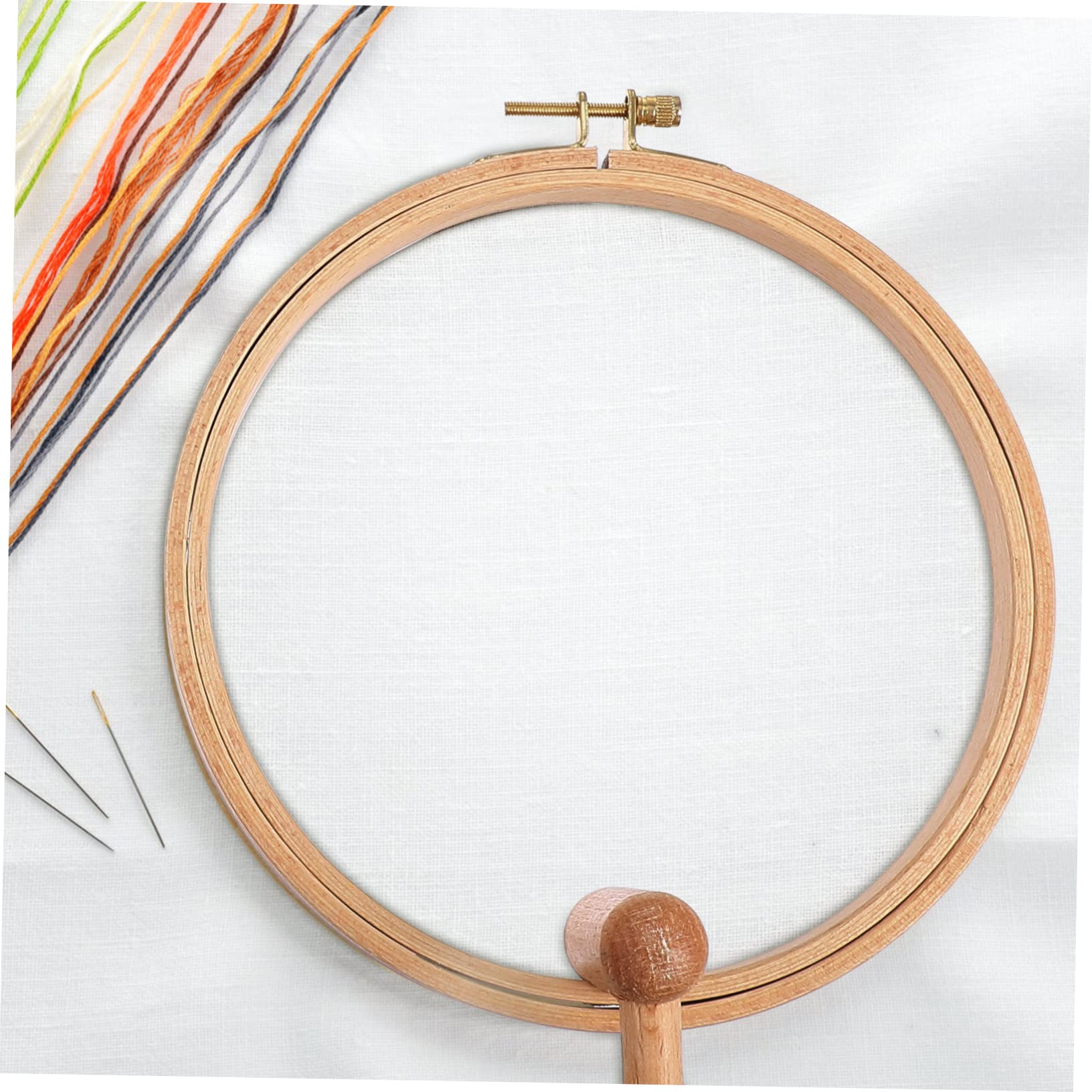 HOODANCOS Bastidor De Bordado Ajustable De Madera Soporte Para Punto De Cruz Marco De Bordado Para Manualidades Para Bordar Casa