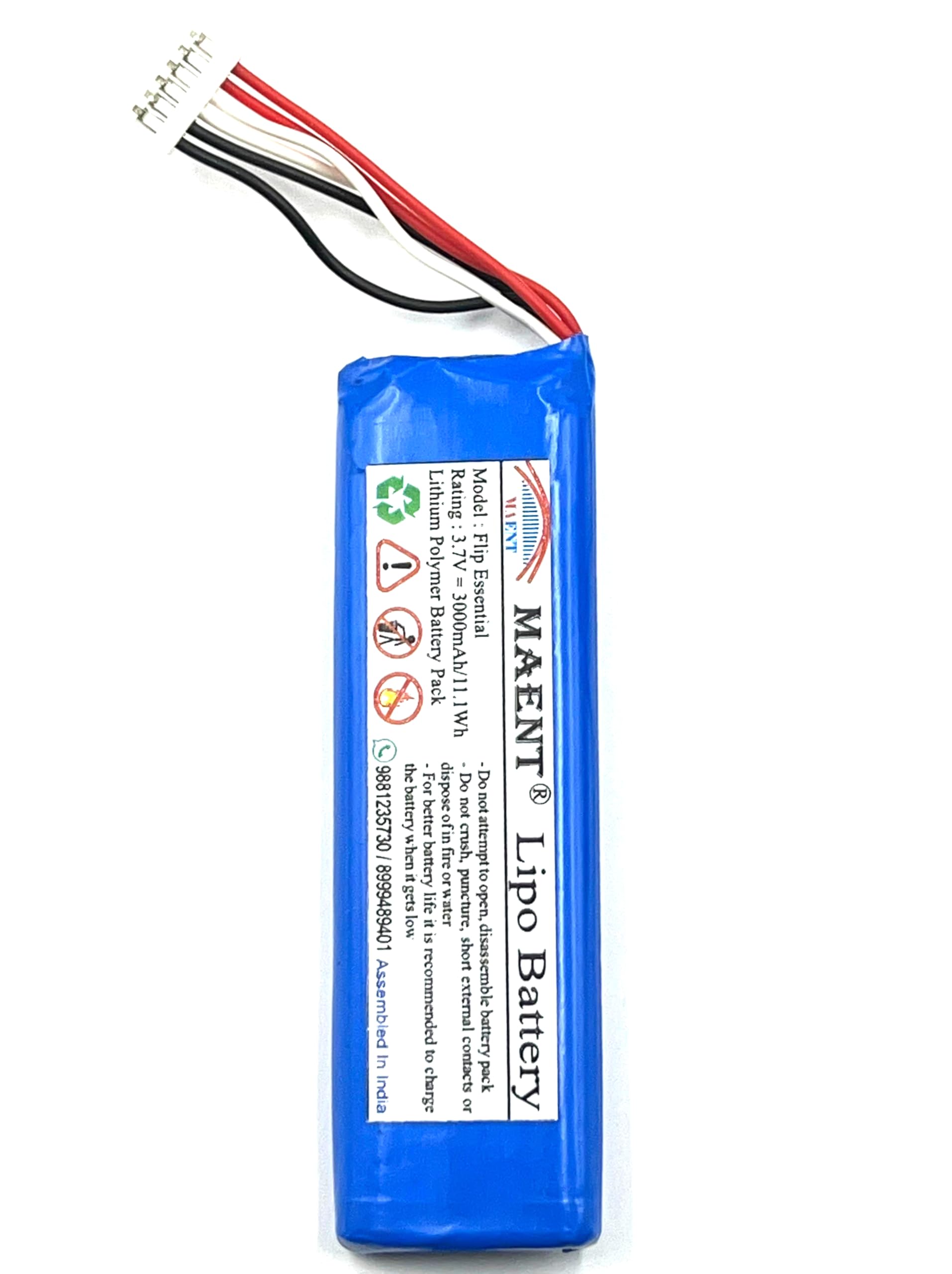 MAENT® 3.7V 3000mah Lithium Polymer Battery Compatible with JBL Flip Essential Portable Bluetooth Speaker L0748-LF, 02-553-3494 Wireless Soundbox 3000mAh-image-31