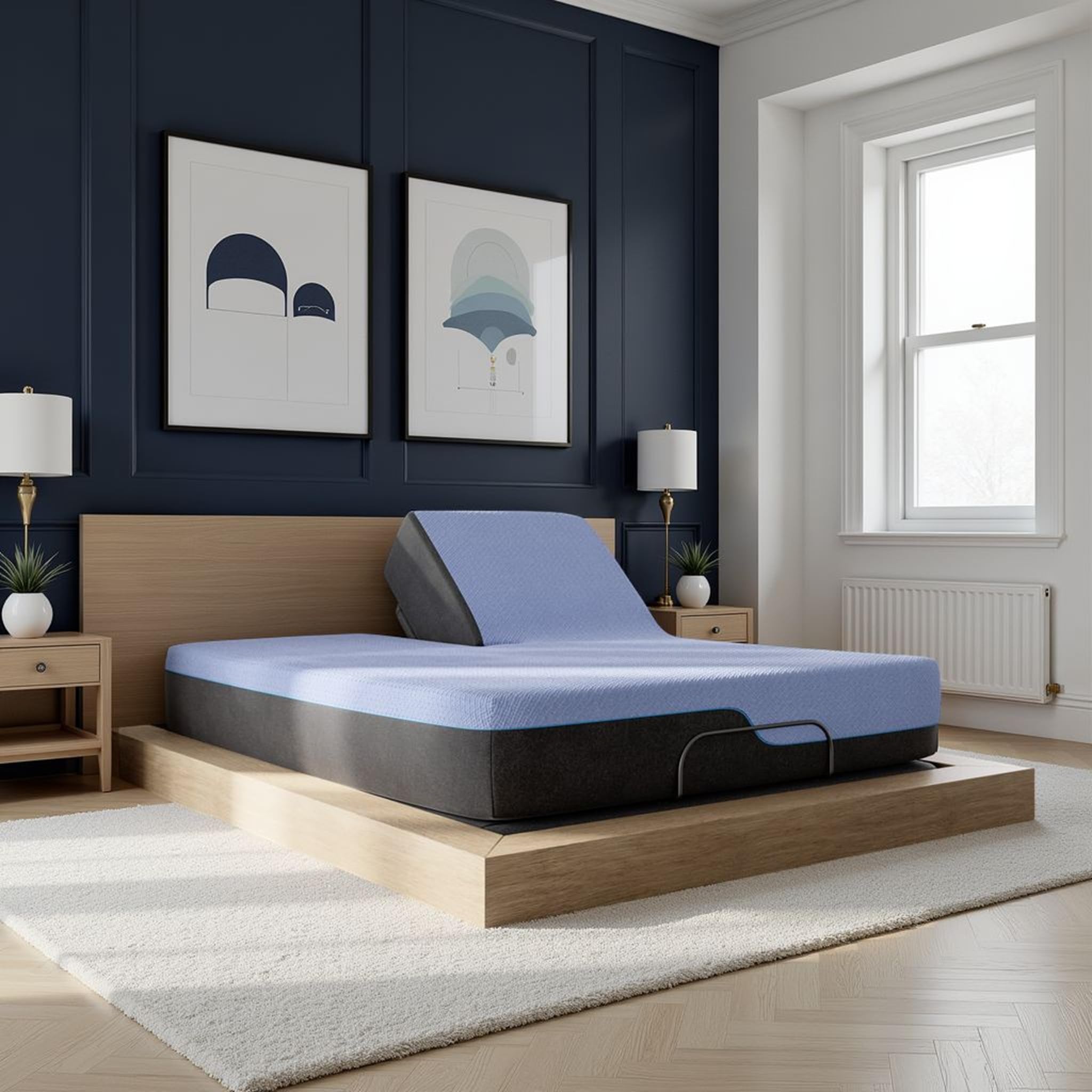 Amazon.com: Bridgevine Home Split Flex 6-Layer Hybrid Latex Foam