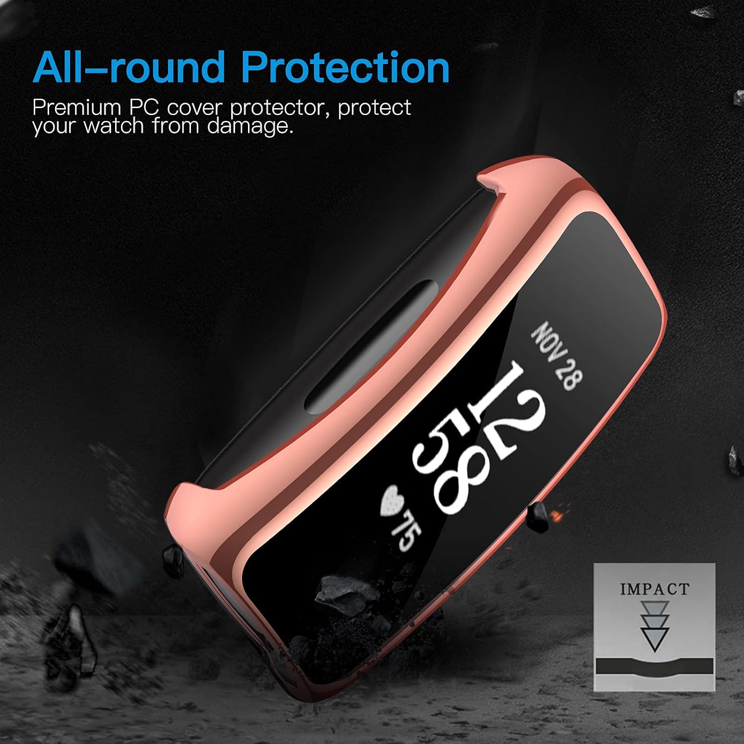 EZCO 2-Pack Screen Protector Case Compatible with Apple Watch Series 7 41mm / 45mm, Soft TPU Full Coverage Protective Cover Bumper Compatible with iwatch 7 Smart Watch for Women Man