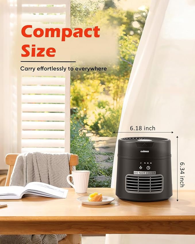 Calefactor Eléctrico Portátil Cerámico PTC 800W 120V miniatura 2