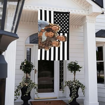 Custom American Flags 3x5Ft Personalized Flags with Image Photo, Make Your Own Flag Tapestry Customize Flag Gift for Bedroom Dormitory Indoor Outdoor Decoration Style4
