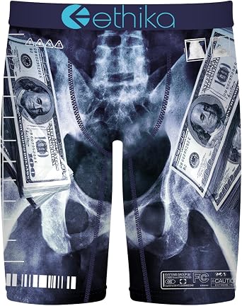 Ethika Mens Staple Boxer Brief, 4-Way Stretch with Signature - Racks On Me