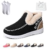 Gettoreach 2026 New Orthopedic Fleece Slip-On Boots,Winterplush Lined Flat Shoes For Women,Comfy Orthopedic Warm Anti-Slip