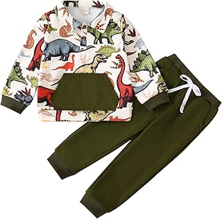 Borlai Baby,Clothing,Baby Boys 0-24m,Outfits & Clothing Sets Borlai Kids Baby Boy Clothes Dinosaur Tracksuit Set Sweatshirt Pullover Pants Clothes Set