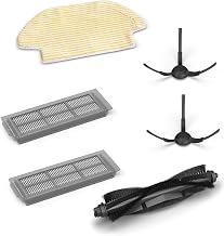 Kärcher Original Zubehör Set für Saugroboter RCV 3, enthält 1 Hauptbürste, 1 Wischtuch, 2 Seitenbesen und 2 Filter
