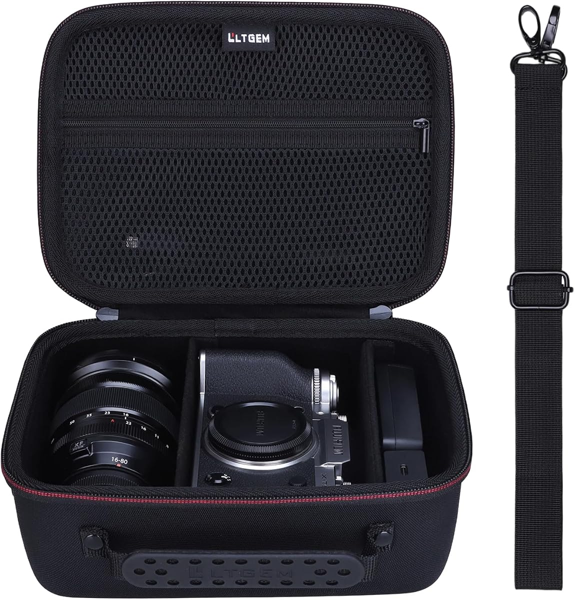 L LTGEM Case Compatible with Fujifilm X-T30 III/X-E5/X-M5/X-T5/X-T50/X-S20 Mirrorless Digital Camera, Lens and Accessories, Hard Travel Carrying Camera Case for Fujifilm X-T30 III