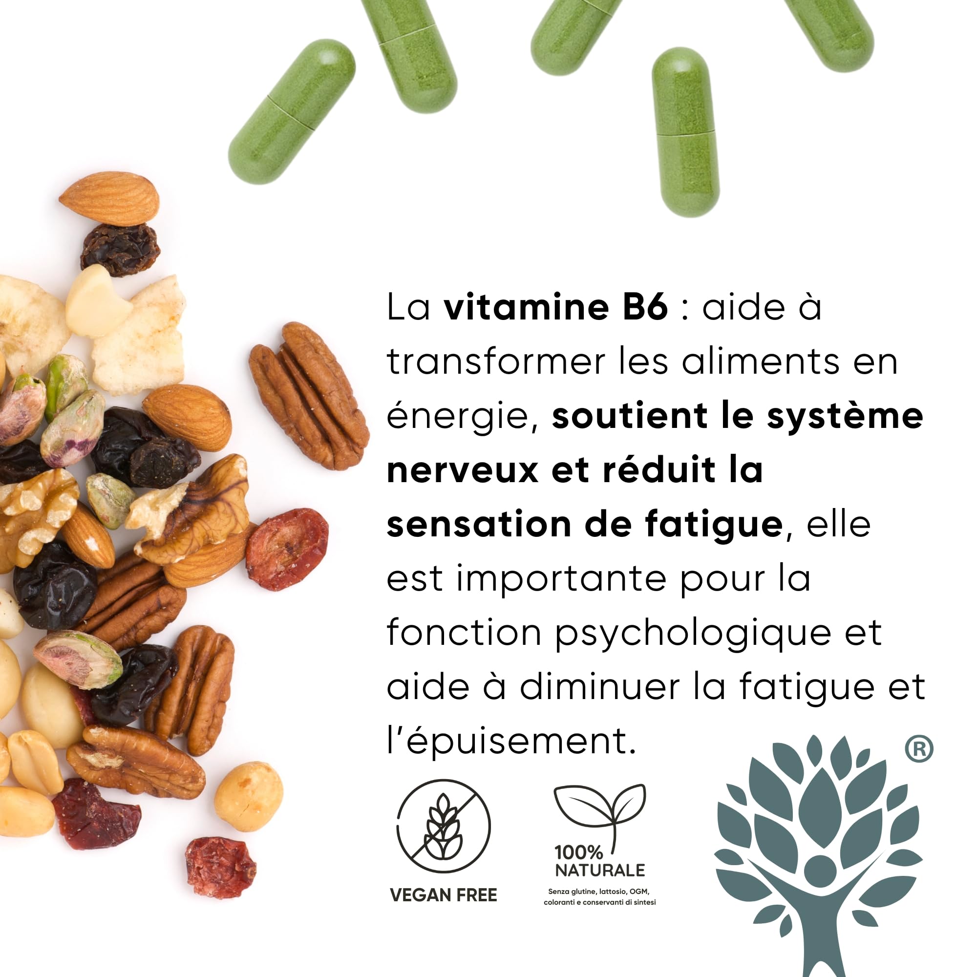 Griffonia 300mg 5-HTP Tryptophane | Avec Agrimony fleur de bach stress anxiété, Vit B6, Moringa BIO | Unique en France | Complément stress anxiété angoisse, BienÊtre Mental | RedMoringa 180 Gélules