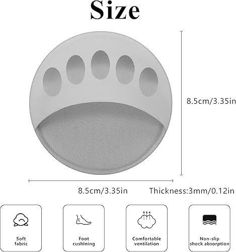 Miniatura 2 de Cojines de bola de pie, almohadillas metatarsianas de tela de nido de abeja, almohadillas invisibles para mujeres y hombres, almohadillas