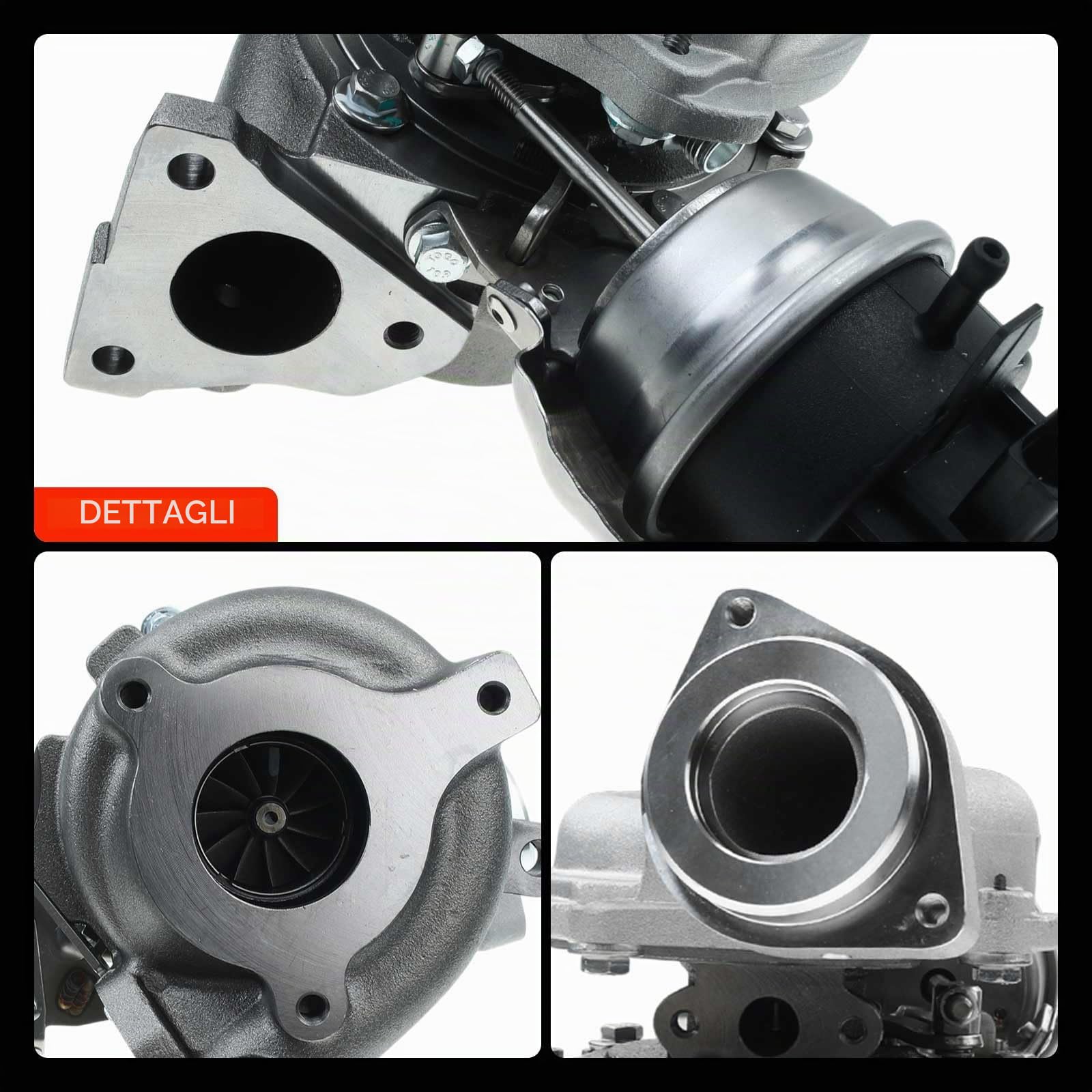 Frankberg Turbocompressore 03L145702A | Compatibile con: Exeo 3R2, A6 4G2 4GC, A4 Allroad 8 km, A5 Sportback 8TA, Exeo ST 3R5, A5 Cabriolet 8F7, A4 Avant 8K5