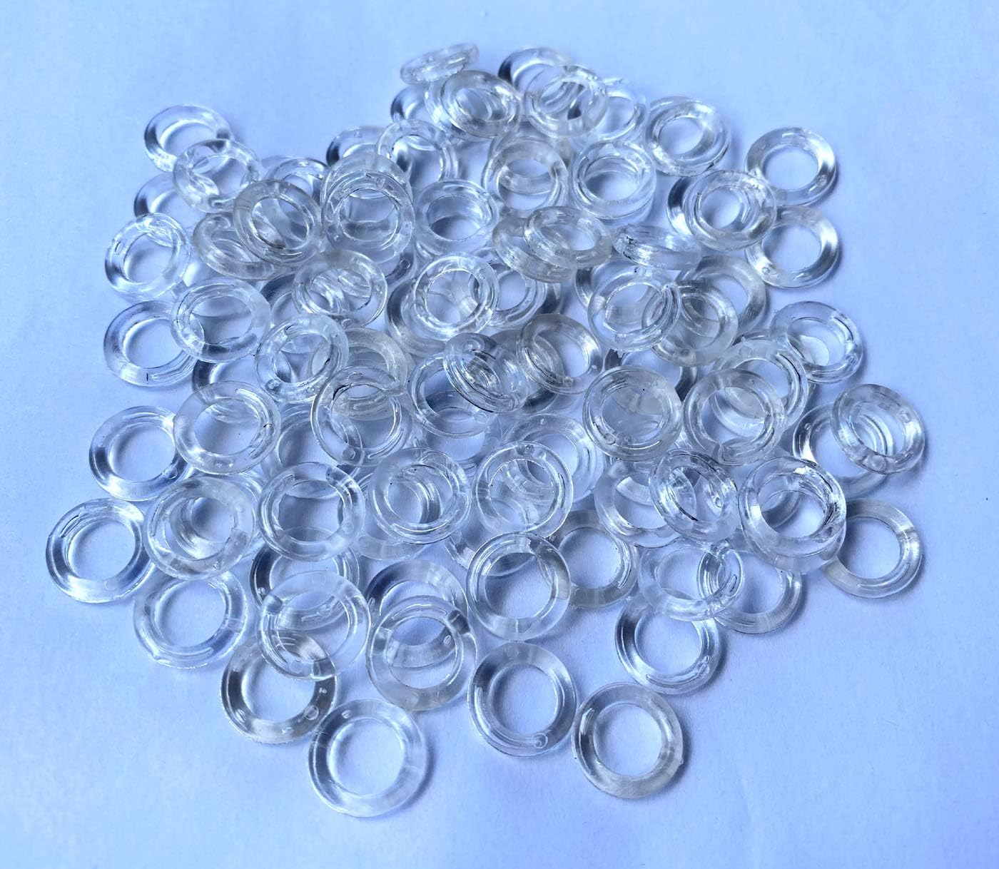 Clear Roman Blind Curtain Rings, 1/2inch 13mm Outside