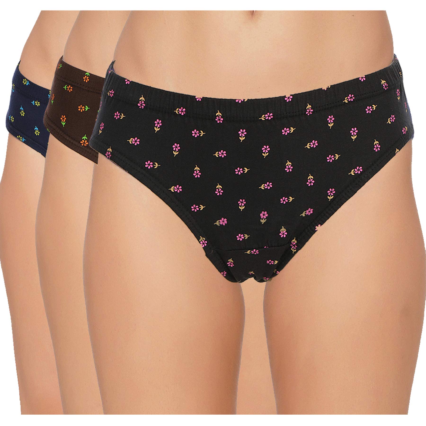 blazon Women's Mid Rise Hipster Soft Skin (Inner-Elastic) Panty | Floral Print | Combo Pack of 3 (Availabe Sizes: S, M, L, XL, XXL, 3XL, 4XL, 5XL)-picture-57