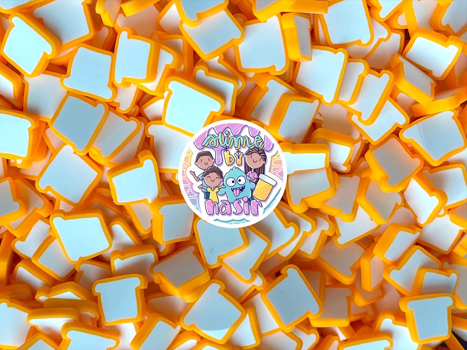 50g of Toast Bread Fake Sprinkles Clay Sprinkle for Slime decoden Cookies | Fake Candy Sweets Sugar Sprinkles | DIY Polymer Clay Fimo Slice | Fake Baking Supplies | Slime by Nasir Slime Supplies
